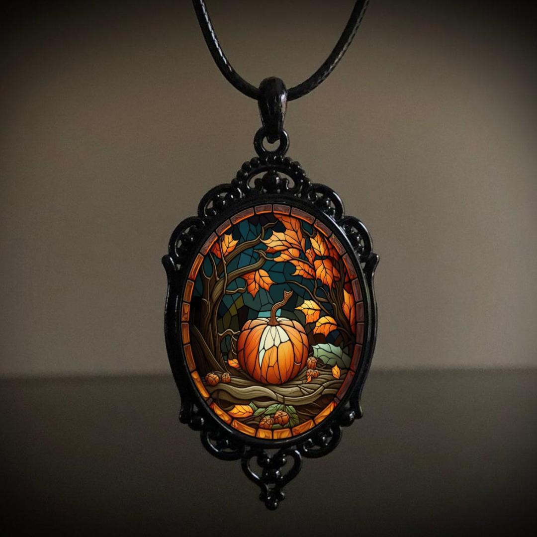 Wholesale Vintage Gothic Crow Cross Witch Necklace